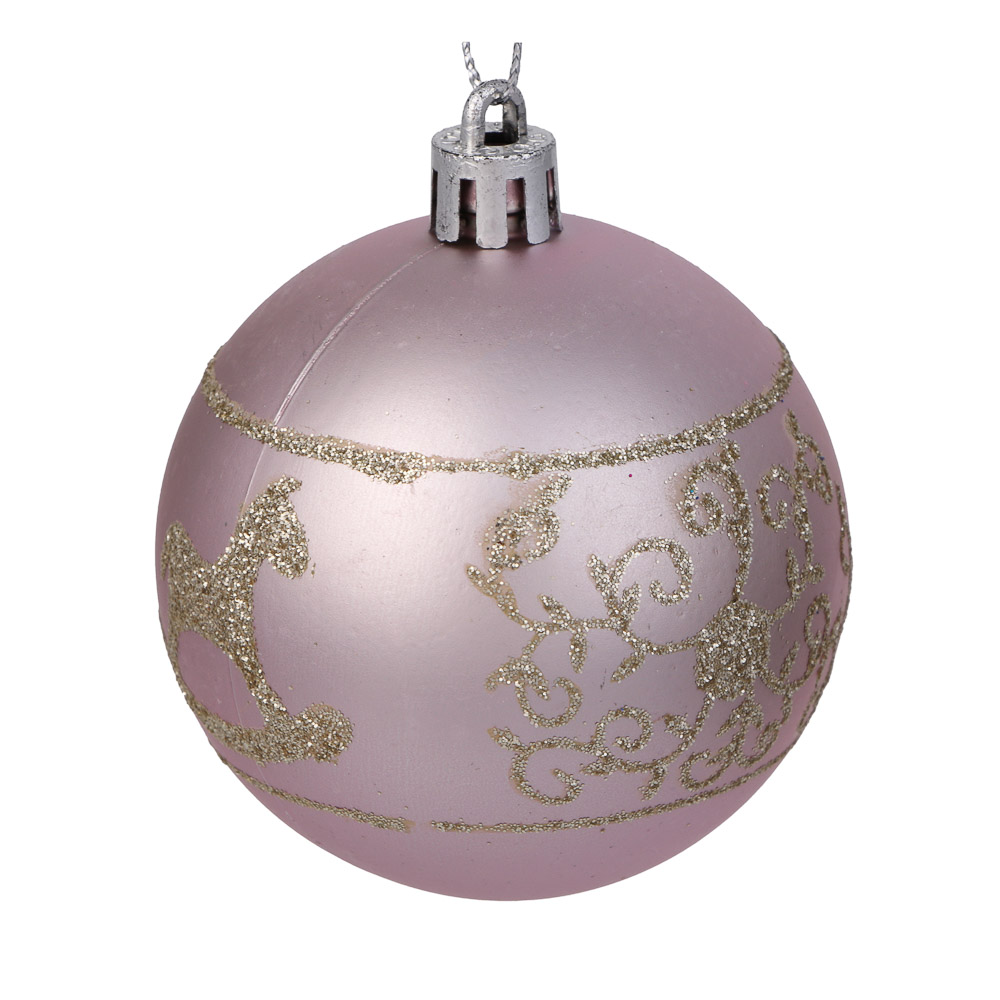 СНОУ БУМ Набор шаров 6 см, 18 шт, пластик, глиттер, 26-171, арт.№ 309-068