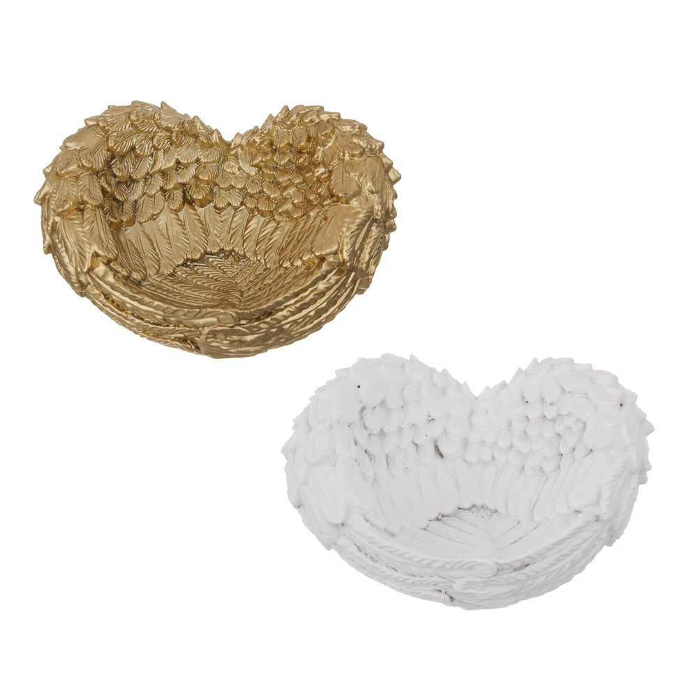 Подставка для украшений тм LADECOR "Крылья", 10,5x4x7,5 см, полистоун, 2 цвета, арт.№ 504-987
