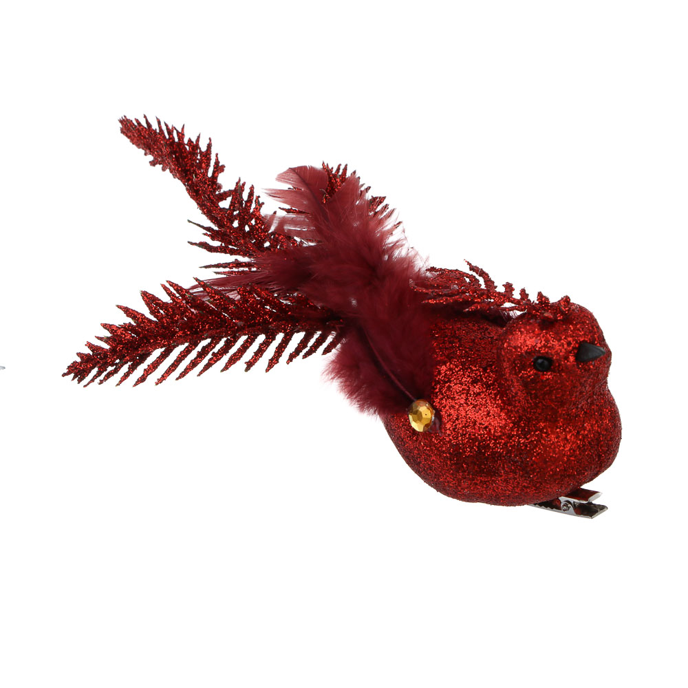 СНОУ БУМ Птица на прищепке 1 шт, 5x20 см, пластик, 26-429, арт.№ 397-379