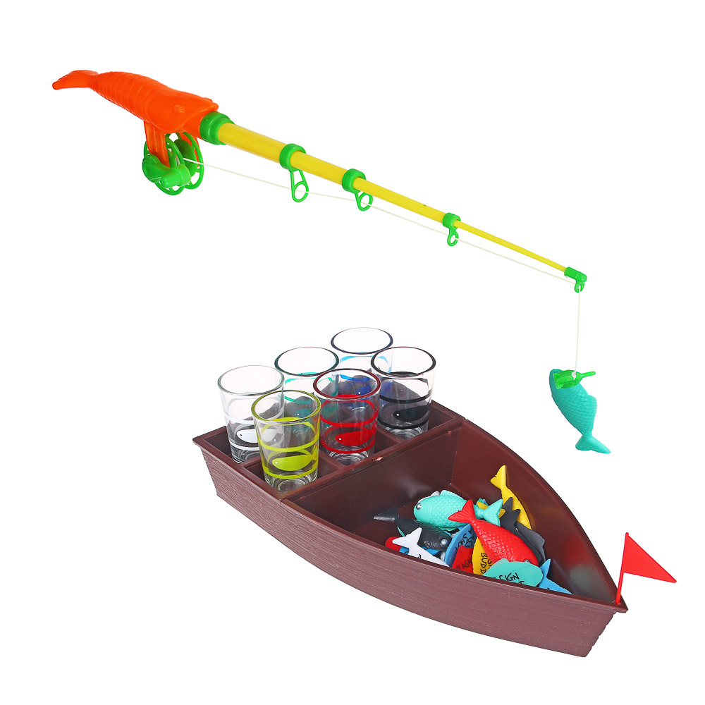 LDGames Игра "Пьяная рыбалка", 30х15х9 см,стекло, пластик металл, арт.№ 538-135