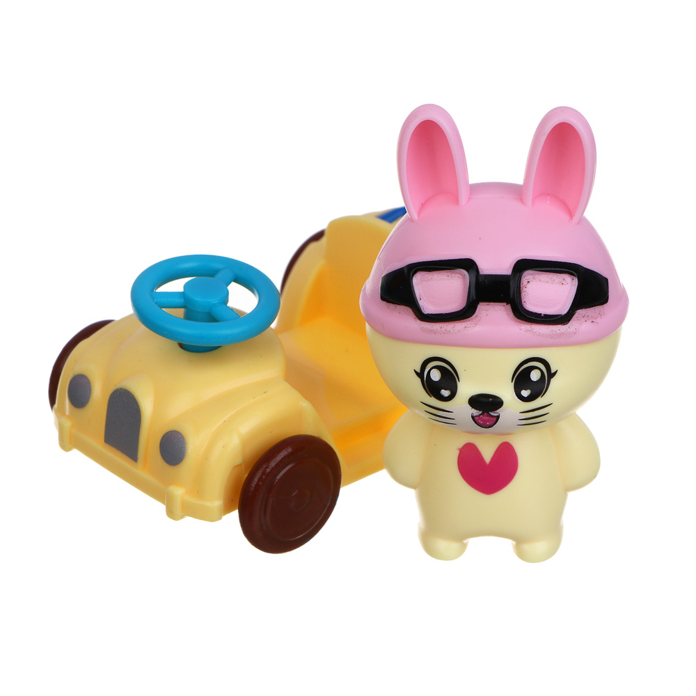 ИГРОЛЕНД Набор аксессуаров для питомца "Счастливая семья" Веселые зайчики, ABS,16,5х9х11,7см, 4 диз, арт.№ 295-259