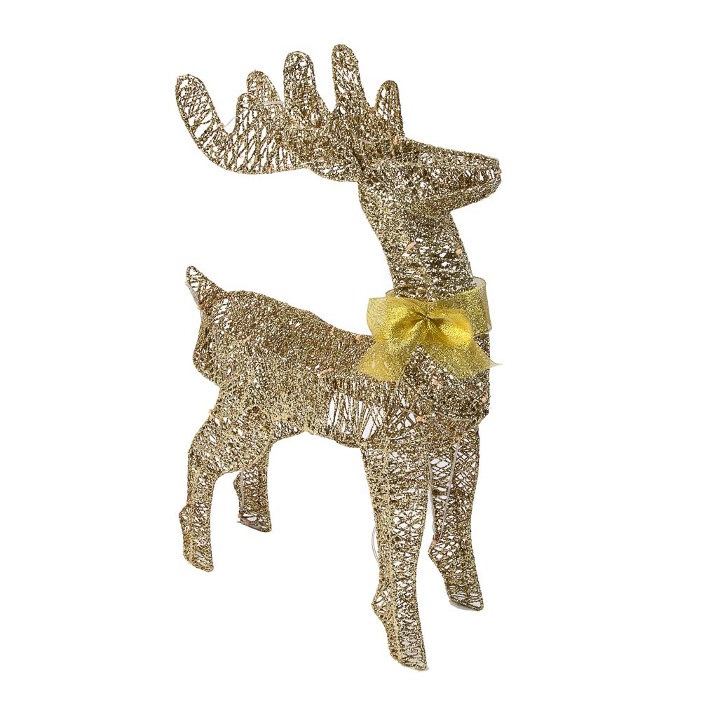 СНОУ БУМ Олень, 40 LED, 50 см, шампань, постоянное свечение, арт.№ 306-099