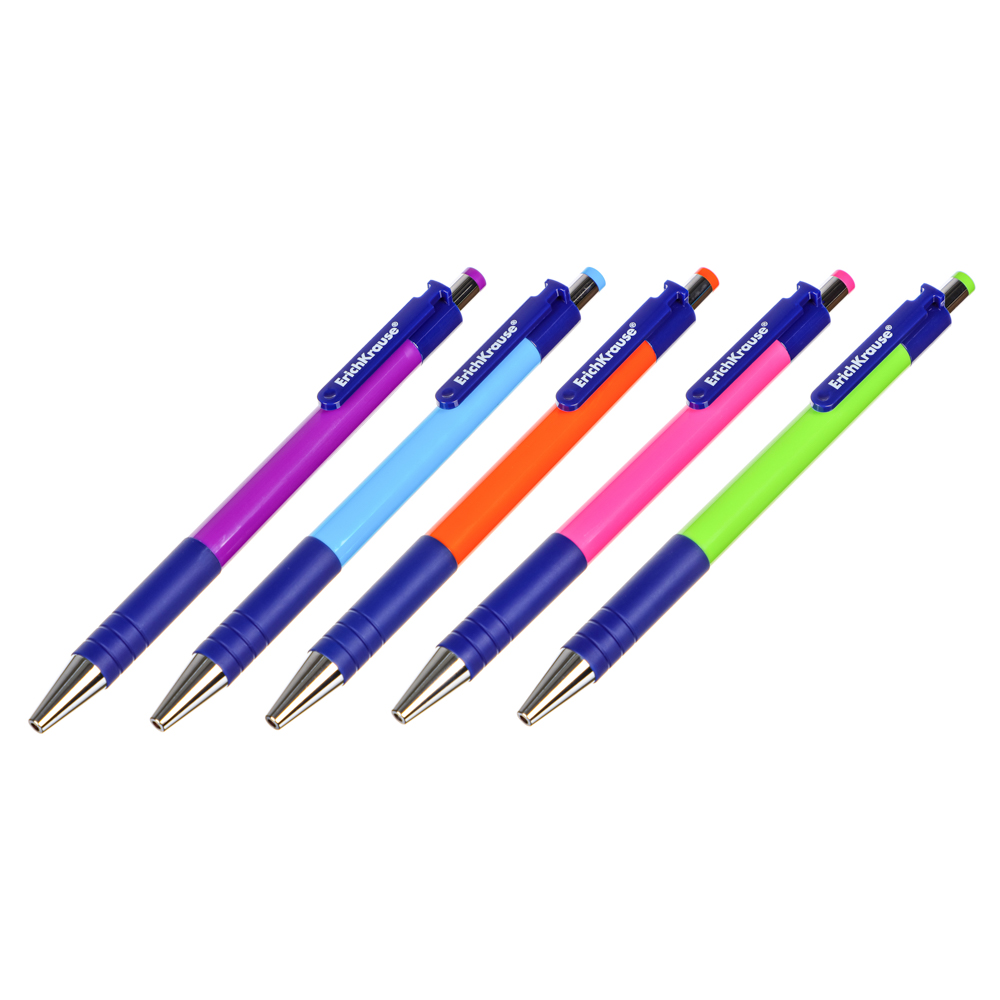 Erich Krause Авторучка шариковая "МС-5", синяя, пластик, туба, 31067, арт.№ 626-056