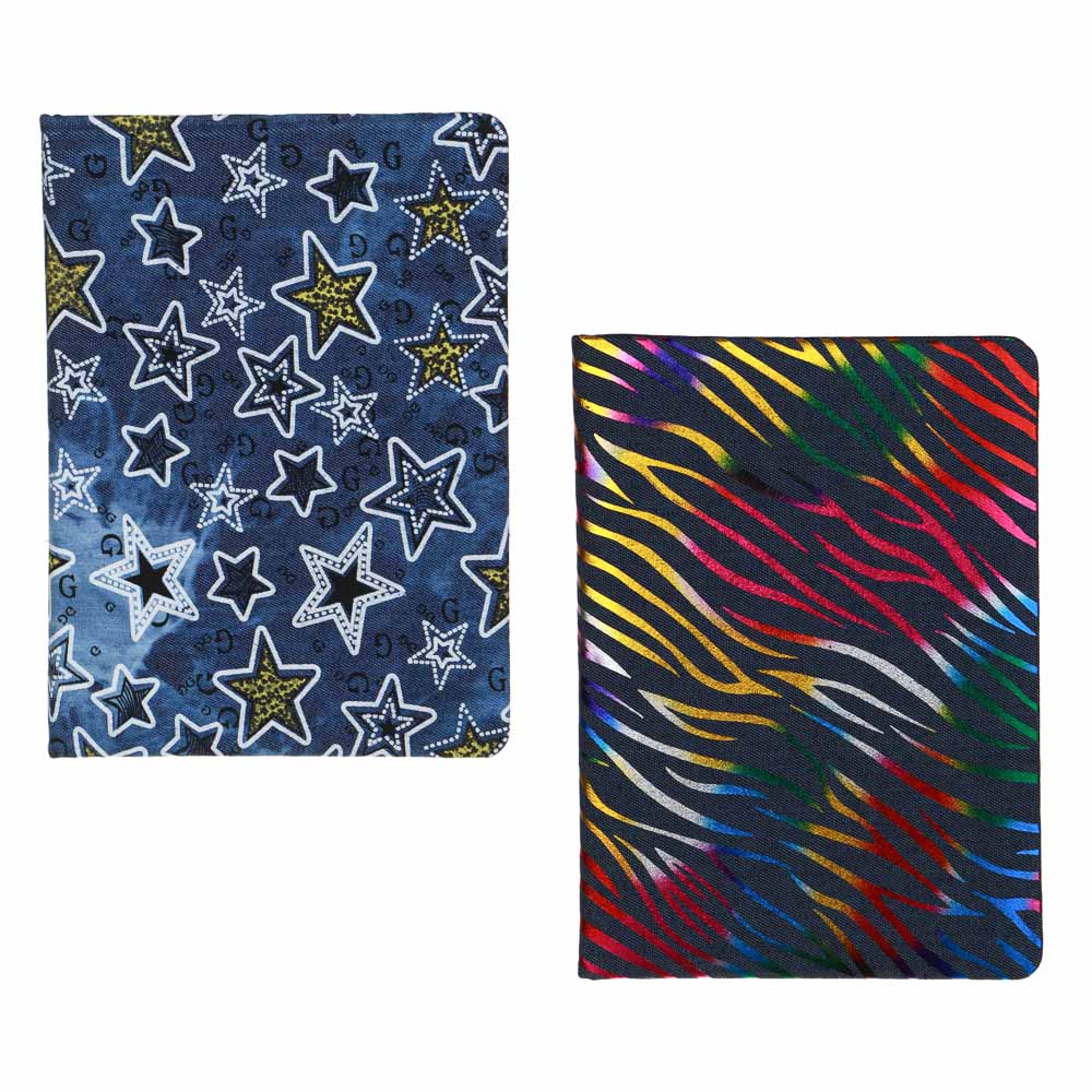 Джинс Записная книжка А5, 21х13,5см, 70 листов, твердая обложка, джинсовая ткань, 2 дизайна, арт.№ 574-025