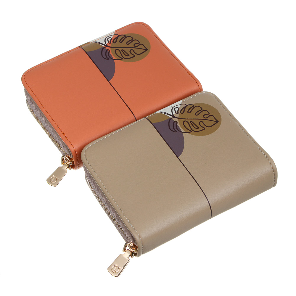 ЮL Астирия II Кошелек для карт, купюр и монет с отделением на молнии ПУ, 11,5х9х2,5см, 2 цв, КЖ24-21, арт.№ 303-035