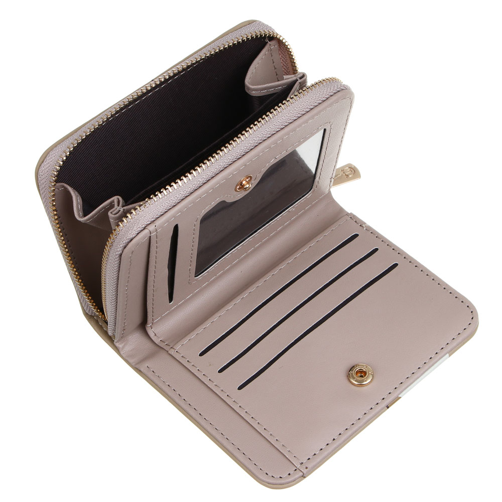 ЮL Астирия II Кошелек для карт, купюр и монет с отделением на молнии ПУ, 11,5х9х2,5см, 2 цв, КЖ24-21, арт.№ 303-035