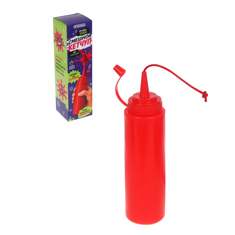 Игрушка прикол "Смешной-кетчуп", ИГРОЛЕНД PE, арт.№ 295-317