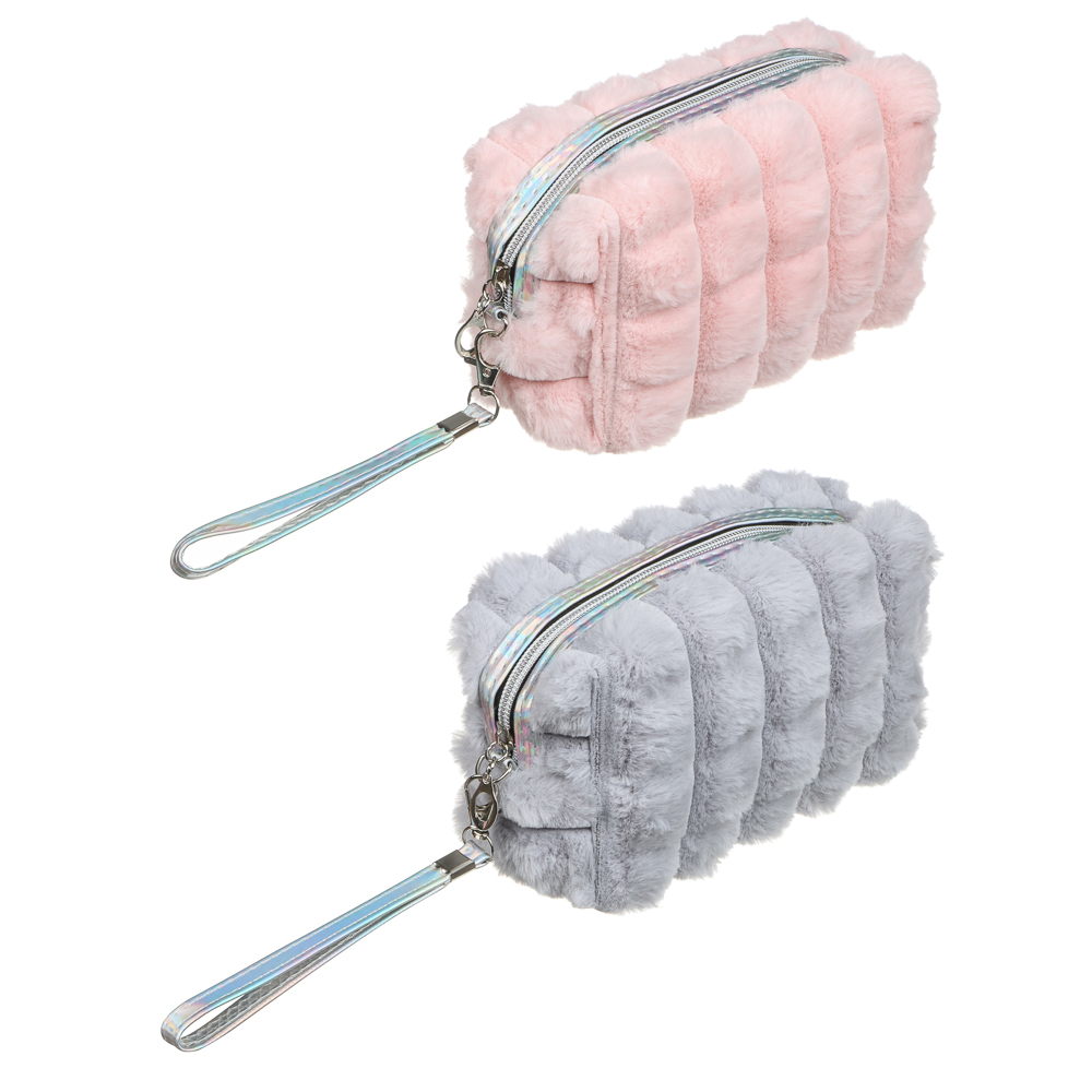 ЮL Косметичка из искусственного меха Флаффи, 100% ПЭ, 18х10х7см, 2 цвета, арт.№ 327-326