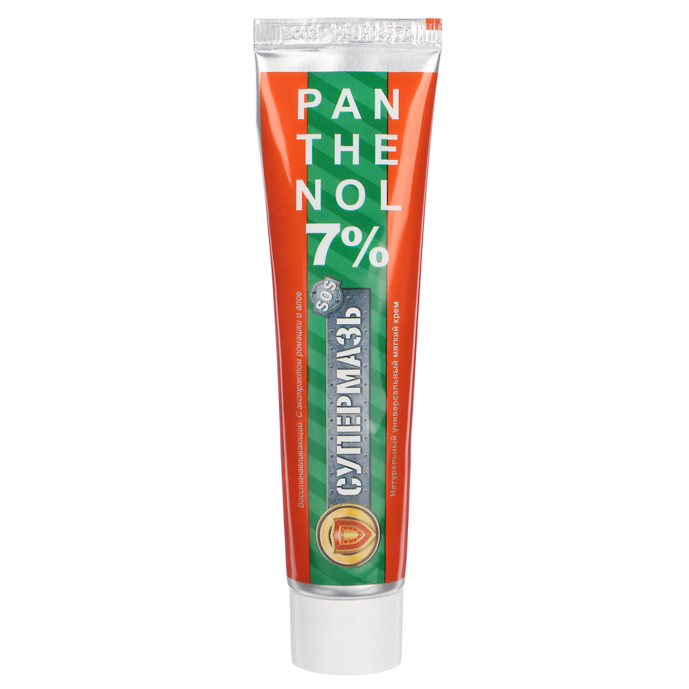 Супермазь SOS, натуральный универсальный мягкий крем ПАНТЕНОЛ 7% 50мл, арт.№ 832-094