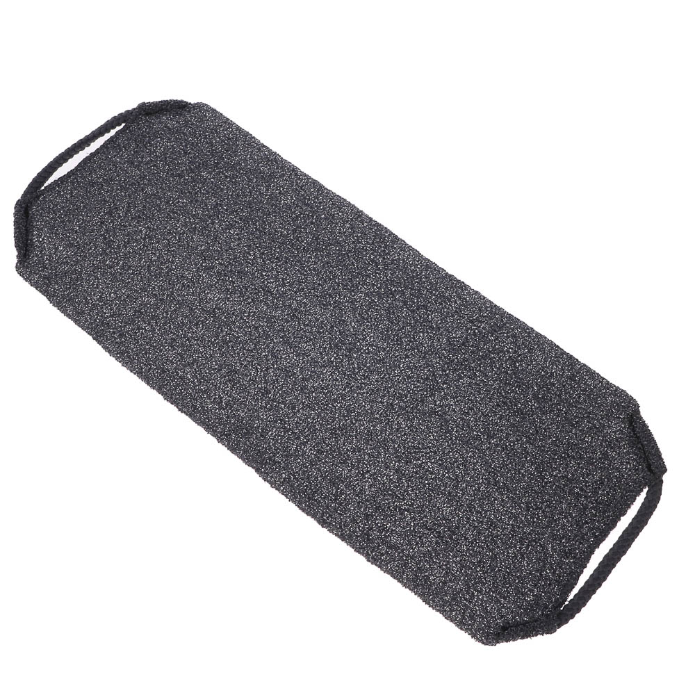 ЮL Мочалка пилинг японская для бани и душа с ручками, жесткая, полиэстер, 45х19см, 4 цвета, МС24-07, арт.№ 361-151