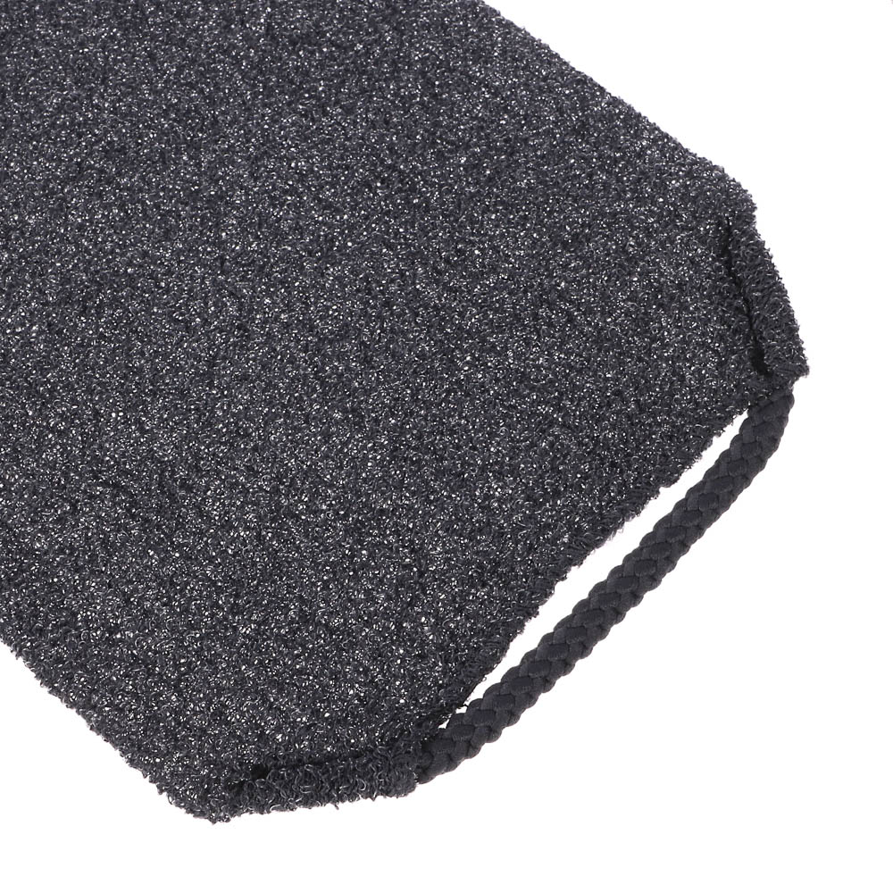 ЮL Мочалка пилинг японская для бани и душа с ручками, жесткая, полиэстер, 45х19см, 4 цвета, МС24-07, арт.№ 361-151