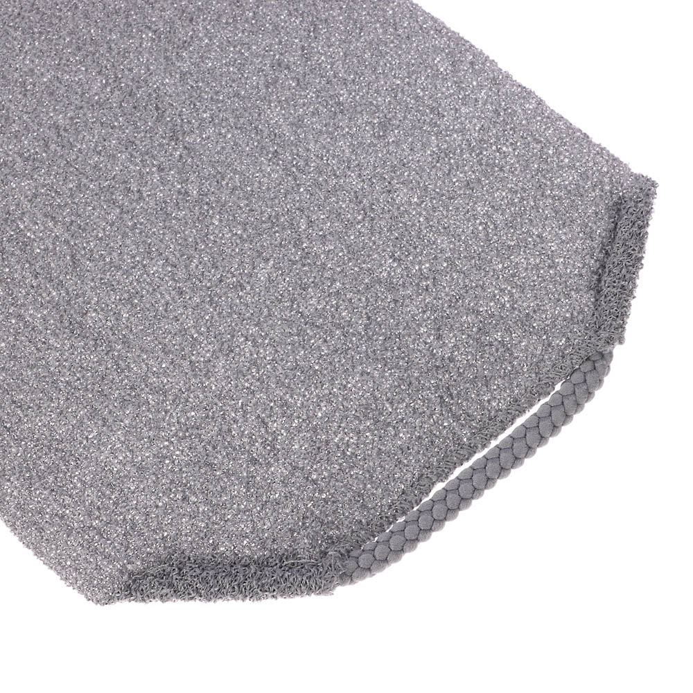 ЮL Мочалка пилинг японская для бани и душа с ручками, жесткая, полиэстер, 45х19см, 4 цвета, МС24-07, арт.№ 361-151