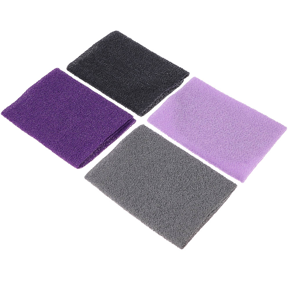 ЮL Мочалка пилинг японская для бани и душа с ручками, жесткая, полиэстер, 45х19см, 4 цвета, МС24-07, арт.№ 361-151