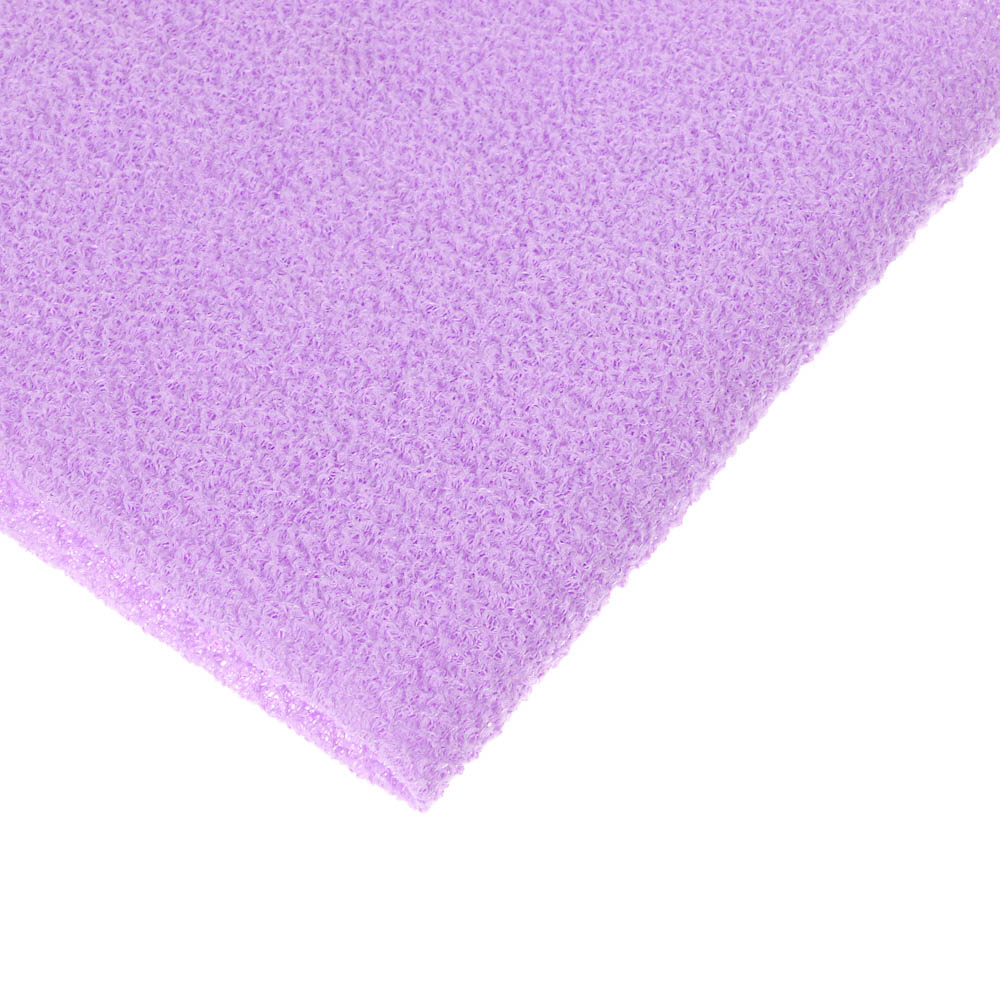 ЮL Мочалка пилинг японская для бани и душа с ручками, жесткая, полиэстер, 45х19см, 4 цвета, МС24-07, арт.№ 361-151