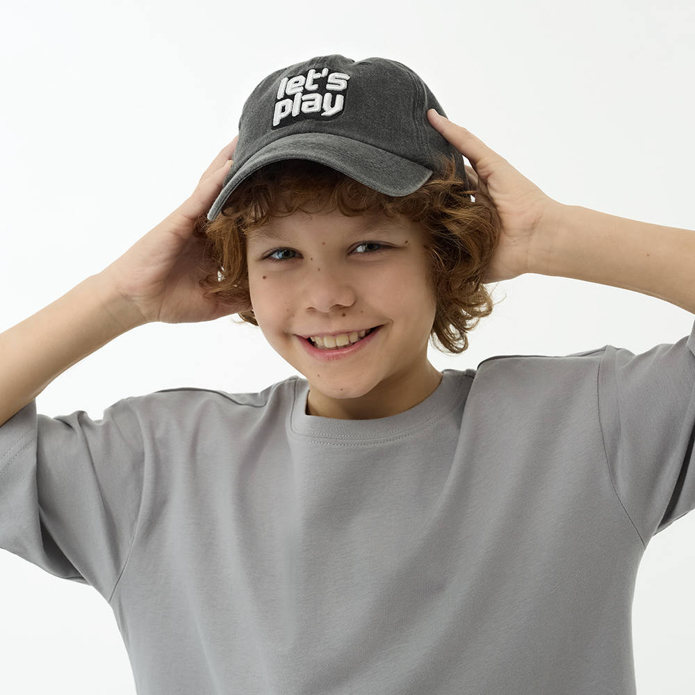 GALANTE Кепка детская, р.54, 30% хлопок, 70% полиэстер, черный, ВЛ25-04, #1, арт.№ 314-903