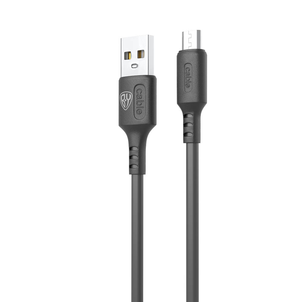 Кабель для зарядки USB(A)-microUSB BY Fusion, 18Вт, 1 м, 3A, TPE, черный, арт.№ 931-625