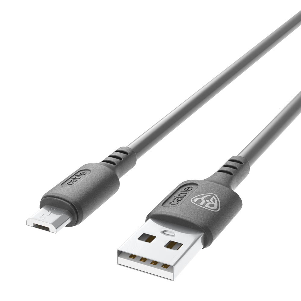 Кабель для зарядки USB(A)-microUSB BY Fusion, 18Вт, 1 м, 3A, TPE, черный, арт.№ 931-625