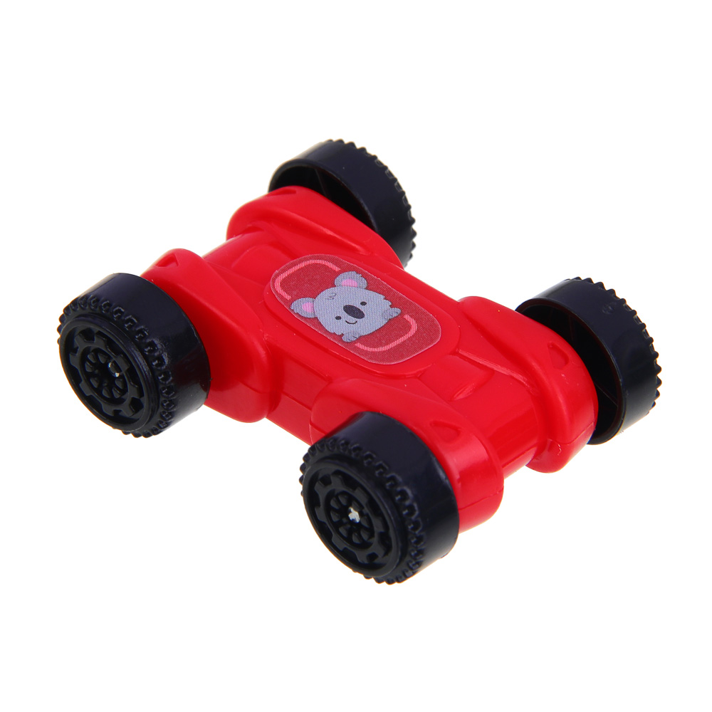 ИГРОЛЕНД Автотрек "Гонки", пластик, 4 машинки, 21,5х22х5 см, арт.№ 276-166