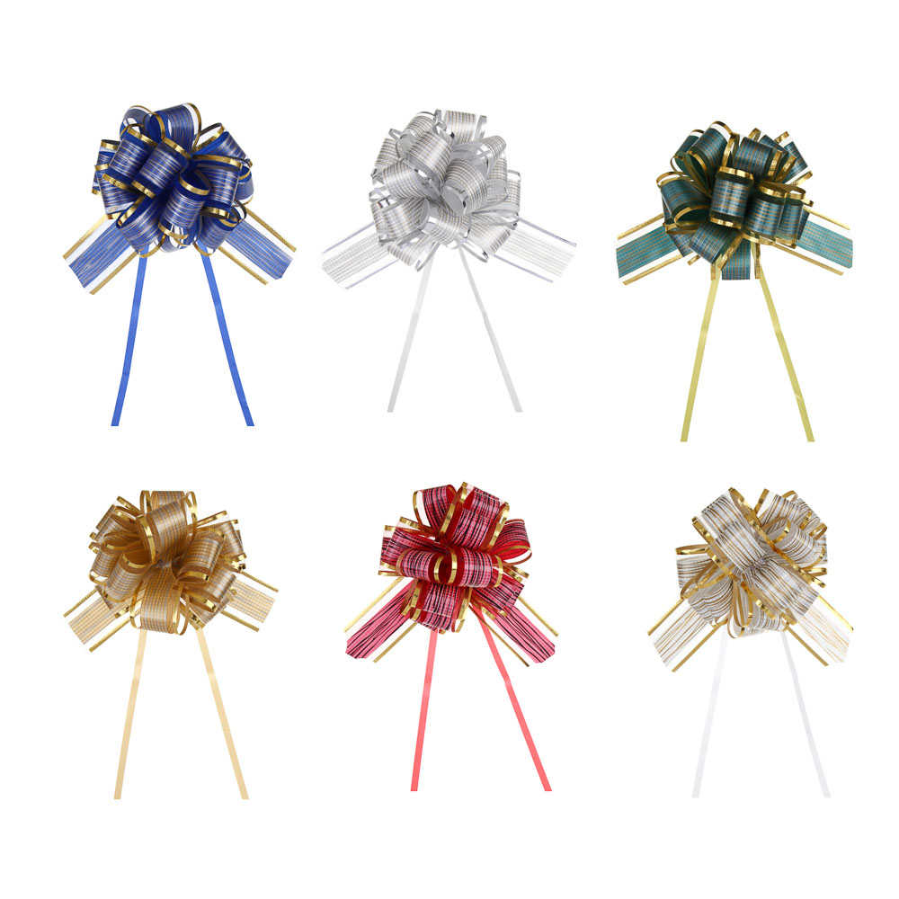 Бант - шар, диаметр 10,5 см (3,2x80 см), PP, 6 цветов, арт 4, арт.№ 505-135