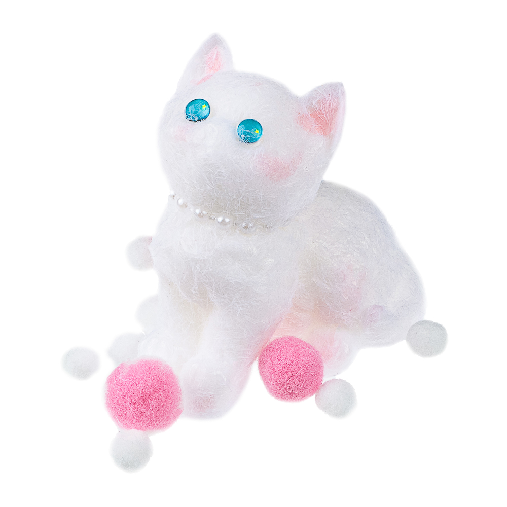 Игрушка Сквиш антистресс "Котик с милыми глазками", TPR, 13х15х4,5см, 2 дизайна, арт.№ 297-145