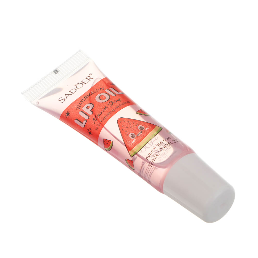 Масло для губ увлажняющее с ароматом арбуза тм Sadoer, 12мл, арт.№ 022-216
