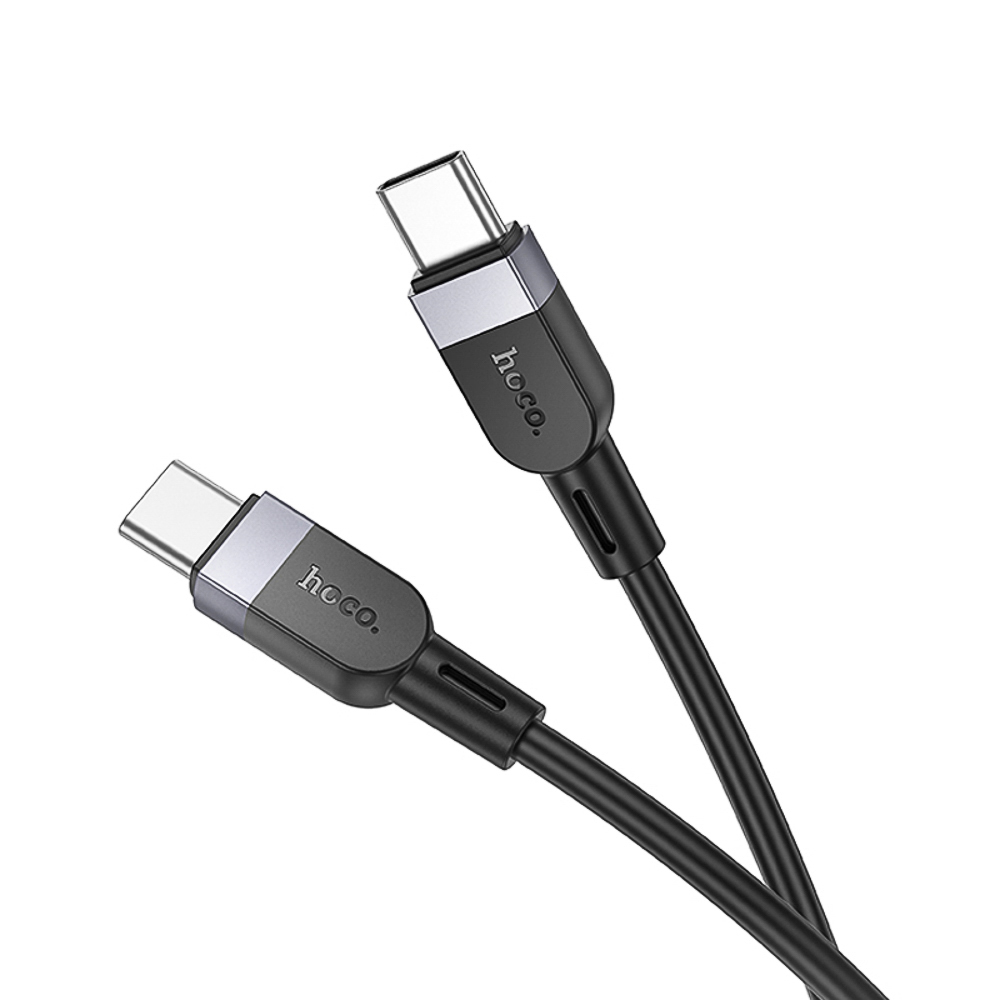 Кабель для зарядки Type C-Type C hoco. модель X109 Energy, 60Вт, 3 м, силикон, черный, арт.№ 931-576