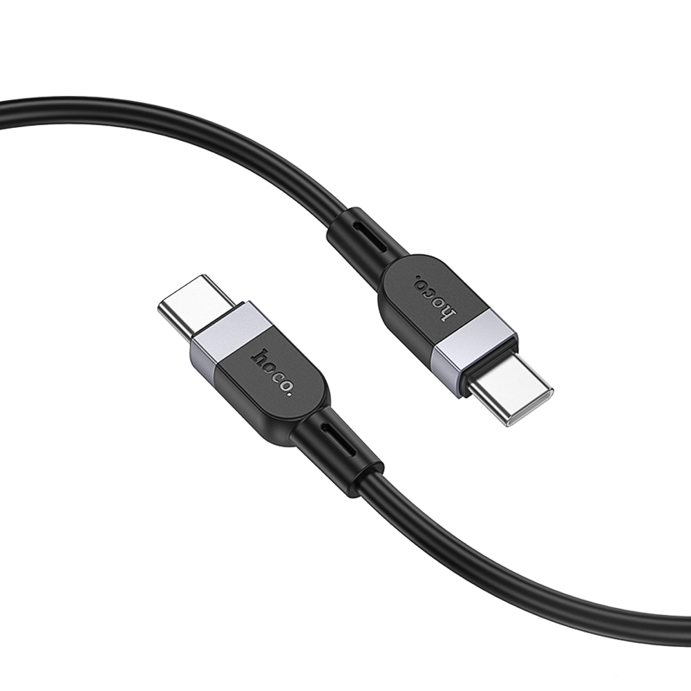 Кабель для зарядки Type C-Type C hoco. модель X109 Energy, 60Вт, 3 м, силикон, черный, арт.№ 931-576