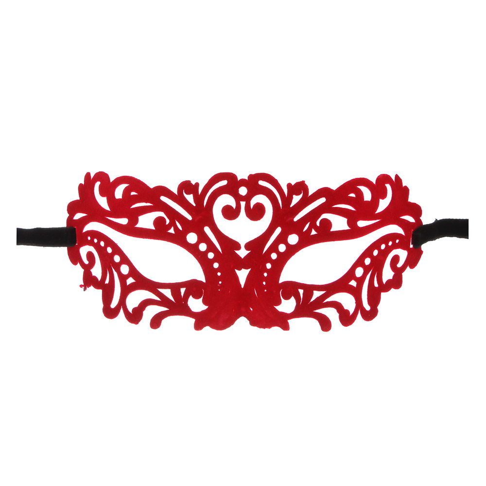 СНОУ БУМ Маска на завязках, 23х7,5см, пластик, полиэстер, 4 цвета, арт.№ 391-316