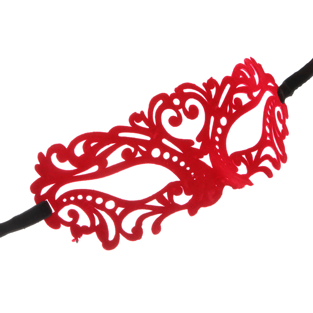 СНОУ БУМ Маска на завязках, 23х7,5см, пластик, полиэстер, 4 цвета, арт.№ 391-316