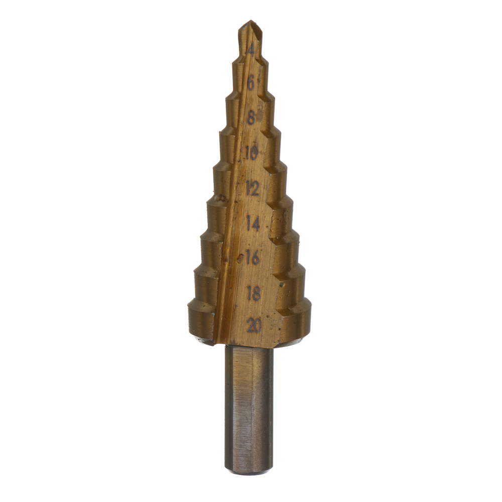 ЕРМАК Сверло ступенчатое 4-20мм, 9 ступеней, HSS, арт.№ 604-065