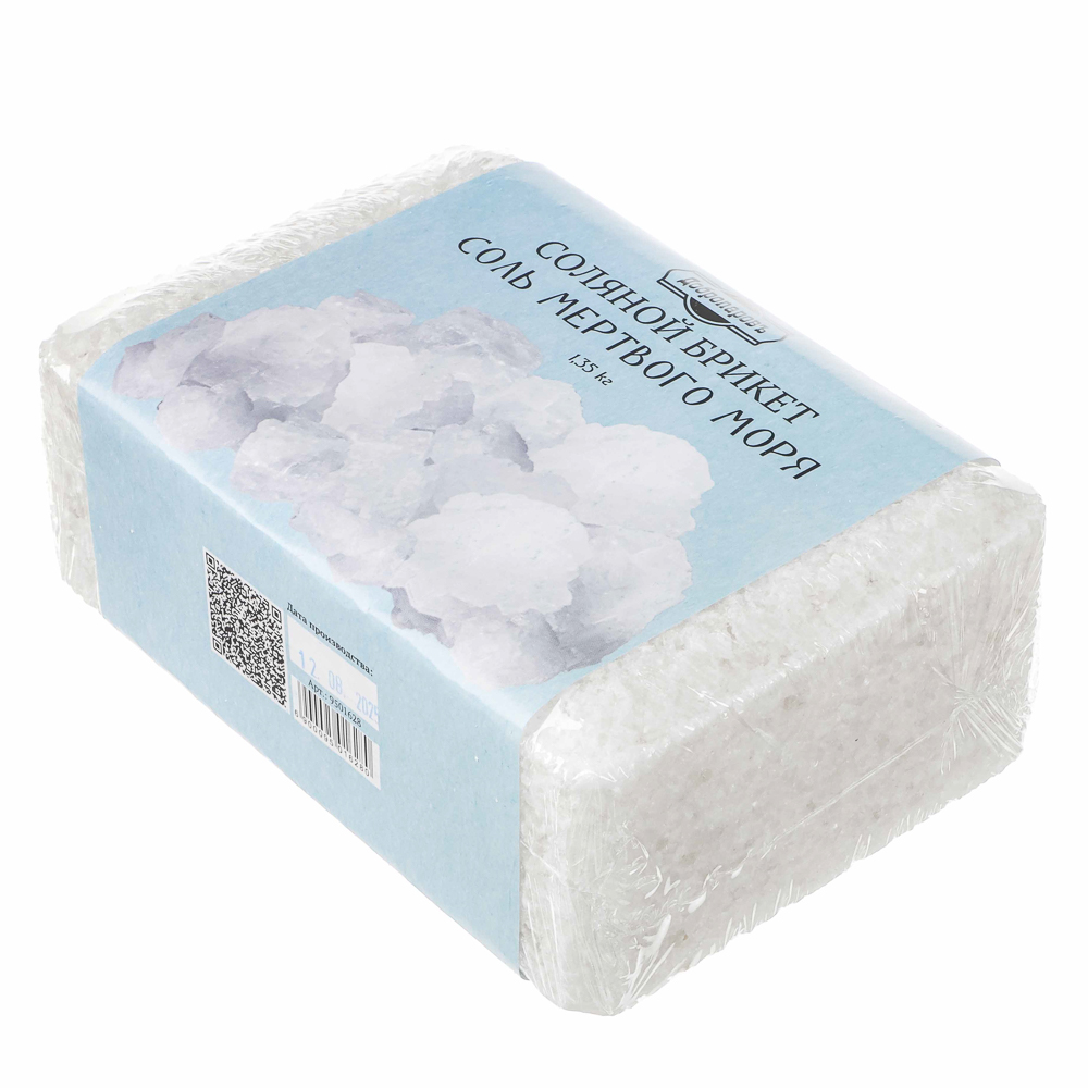 Соляной брикет "Соль Мертвого моря" 1,35 кг "Добропаровъ", арт.№ 364-287