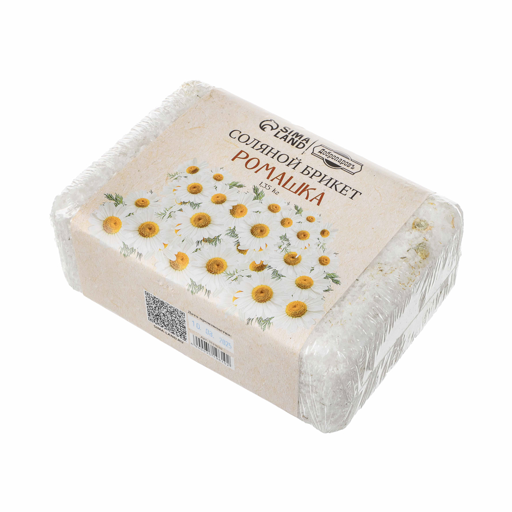 Соляной брикет "Ромашка" с алтайскими травами, 1,35 кг "Добропаровъ", арт.№ 364-288