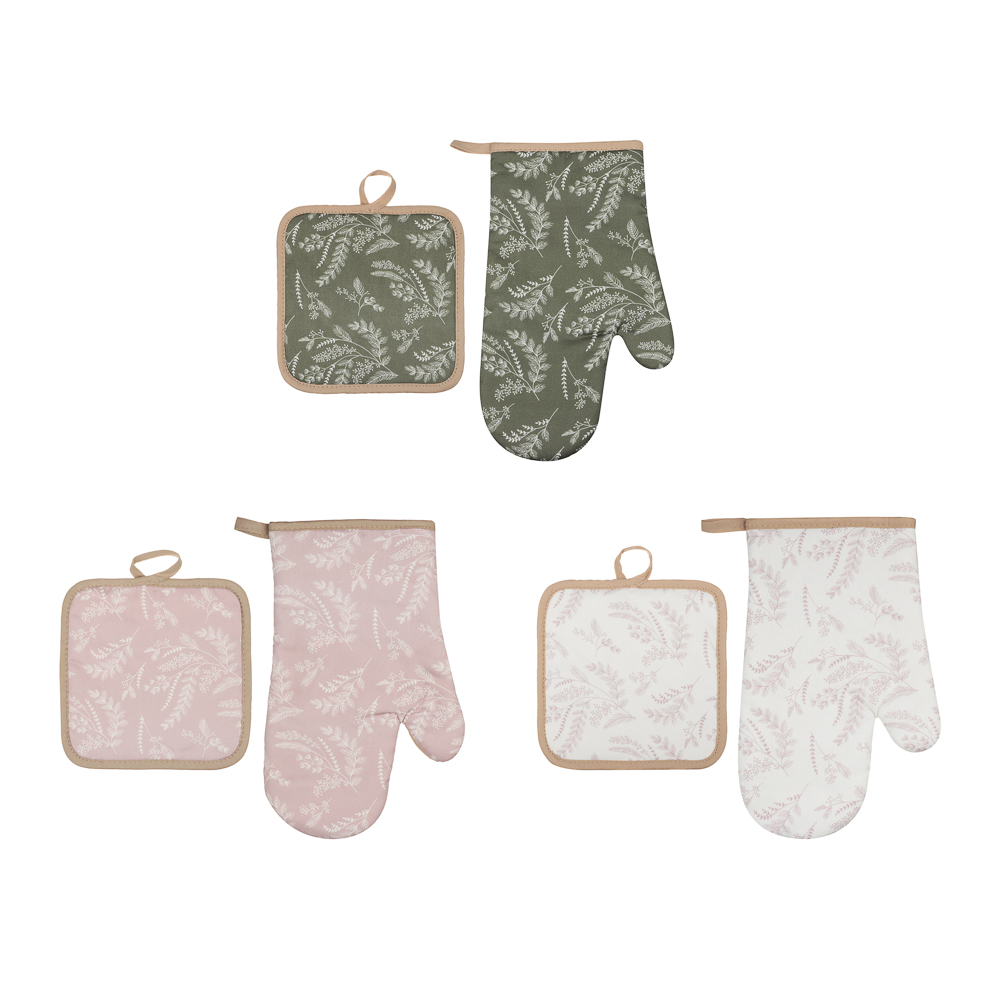 PROVANCE Кантри Комплект прихваток 2шт, 18х18, 18х28, 100% хлопок, 3 цвета, арт.№ 493-150