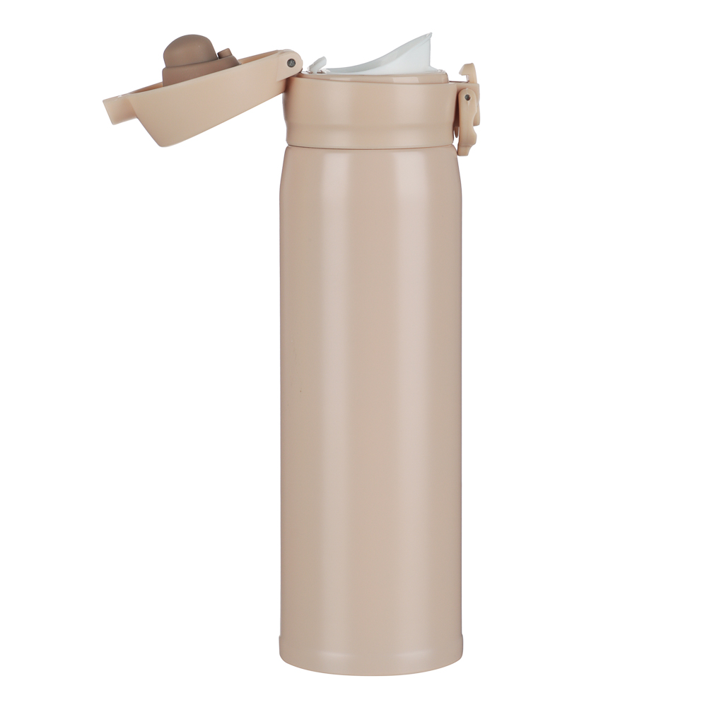 Термос-кружка тм SATOSHI Чегет с крышкой на защелке, 450мл, нерж.сталь, арт.№ 841-898