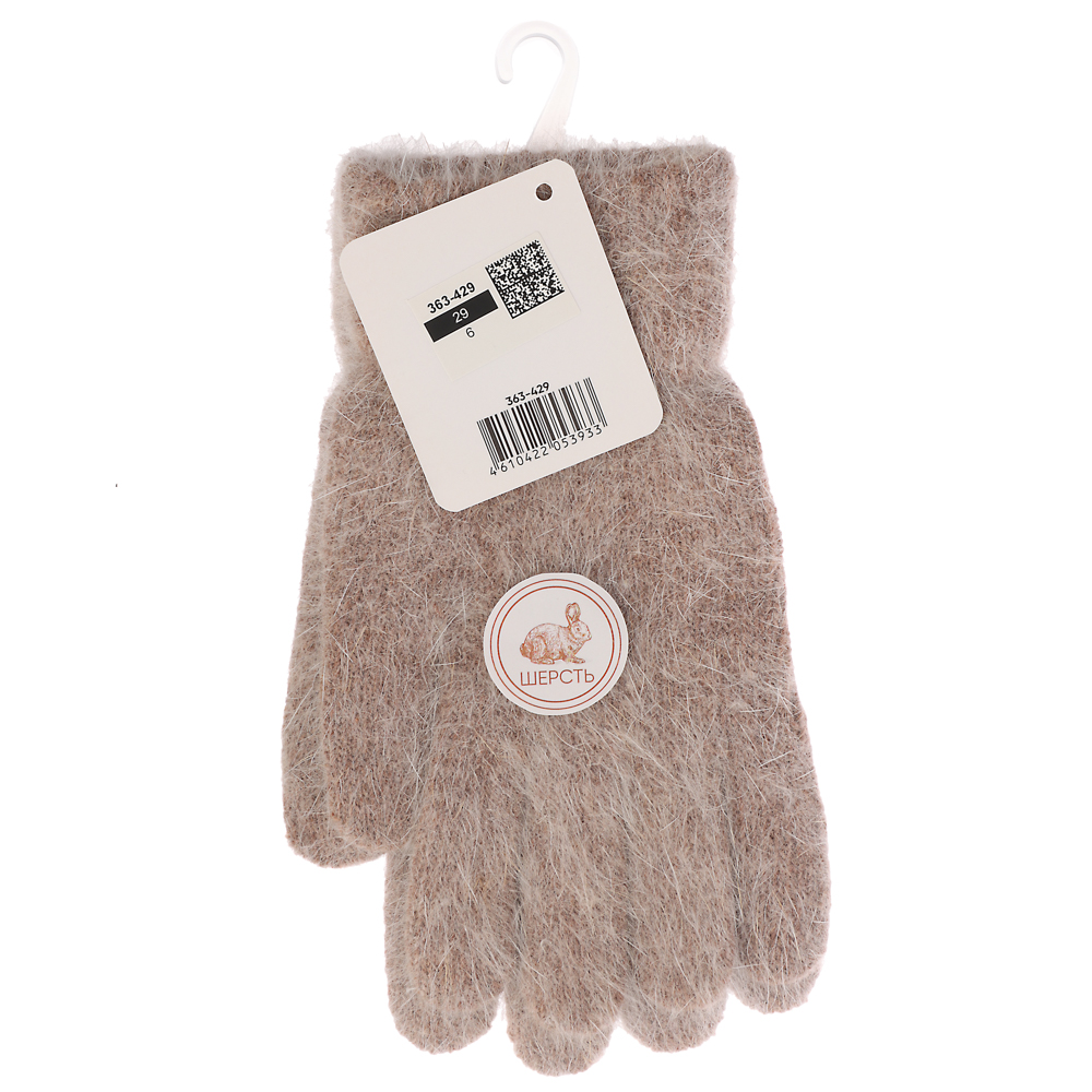 Перчатки р.18-20 GALANTE, 20% ангора, 15% шерсть,15% акрил, 12% нейлон, 38% полиэстер, цвет в ассортименте, ОЗ25-13, арт.№ 363-429