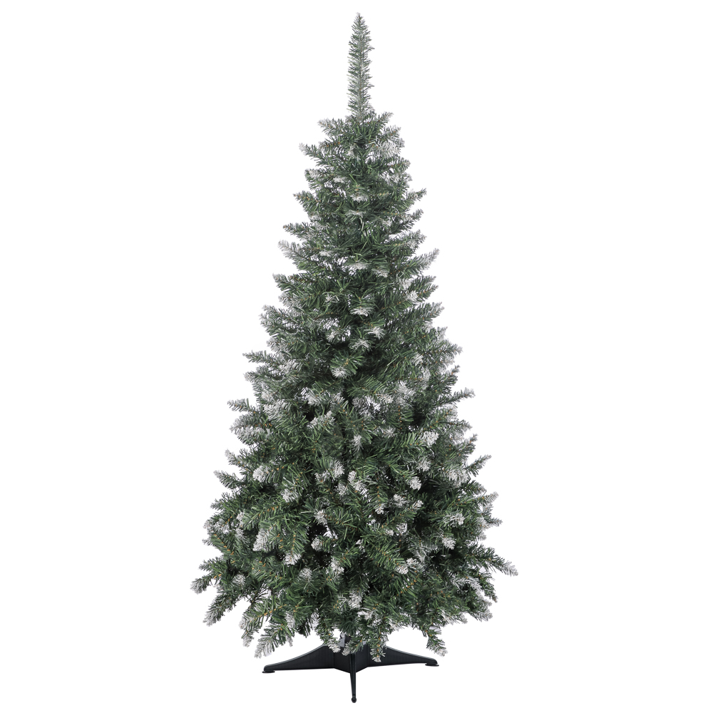 Ель искусственная "Европейская большая" 140 см с белоснежными кончиками, 280 веток, ПВХ, арт.№ 385-437