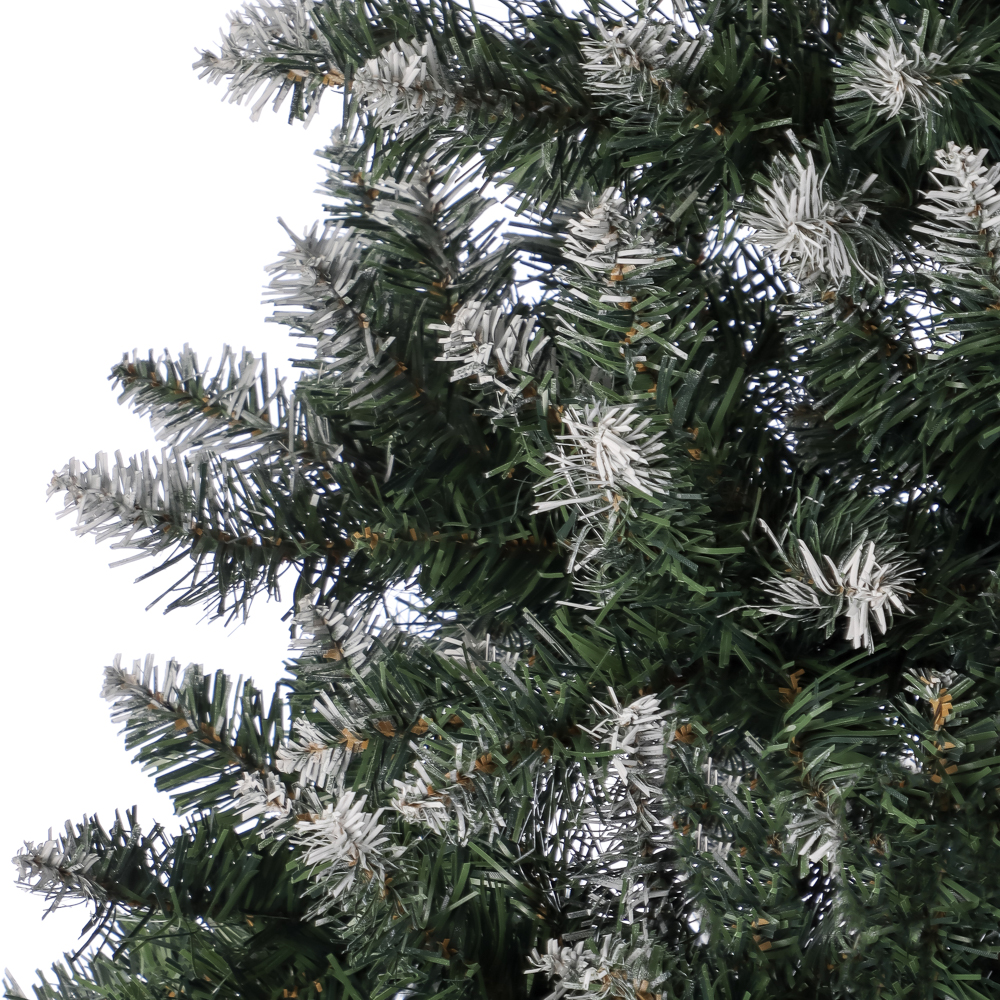 Ель искусственная "Европейская большая" 220 см с белоснежными кончиками, 934 ветки, ПВХ, арт.№ 385-440
