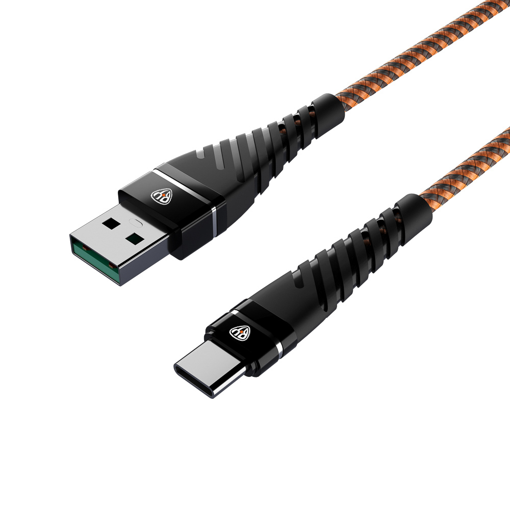 Кабель для зарядки USB(A)-Type C BY Герои, 1м., 2.4А, быстр зар QC3.0, тканная оплётка, Горыныч, арт.№ 931-393