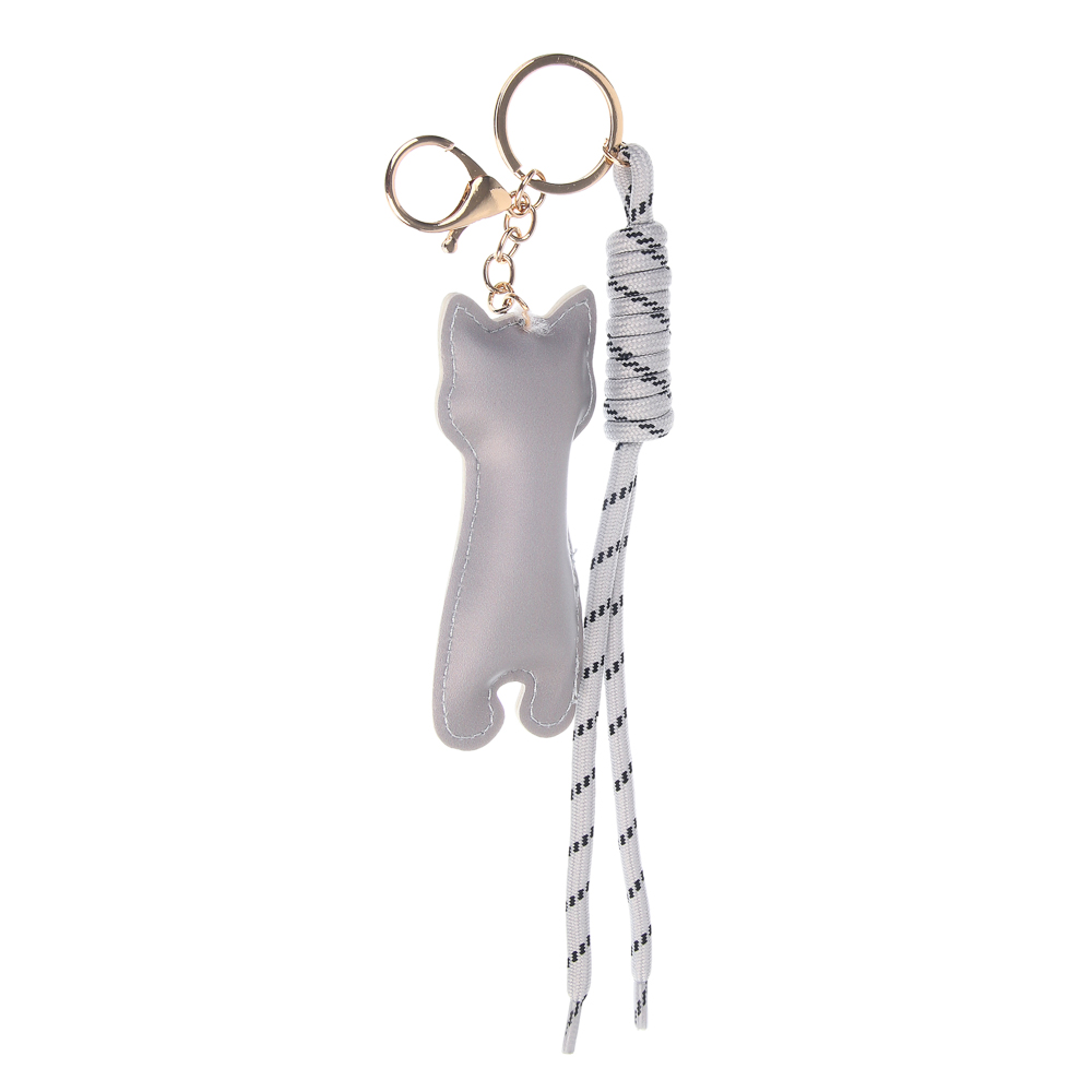 Подвеска брелок шнур паракорд и котик тм ЮL, ПУ, нейлон, металл, 9,5х4,5 см, 3 цвета, арт.№ 334-146