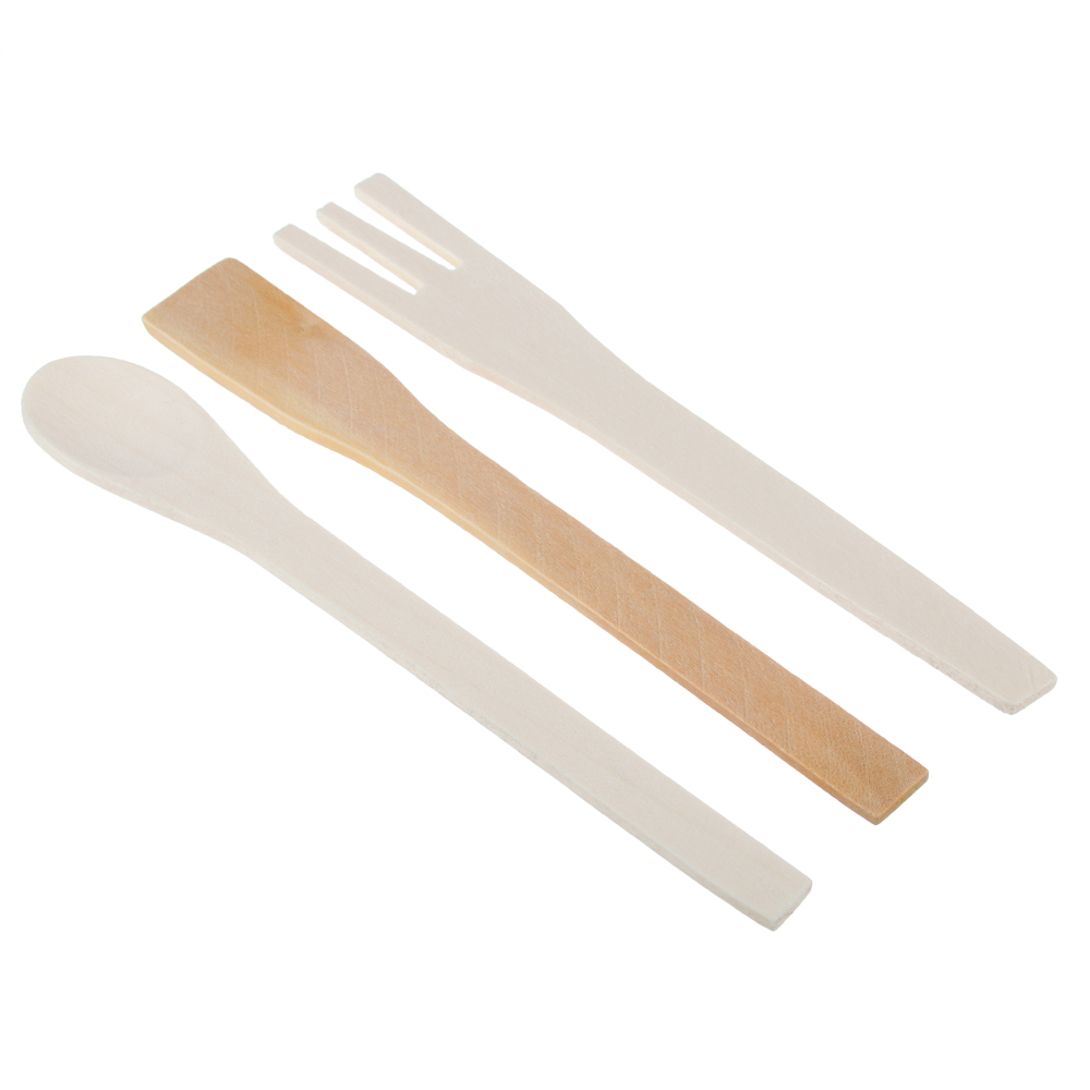 СНОУ БУМ Набор столовых приборов в подставке, сувенирный Тигр, керамика, дерево, 11,5x8x12см, арт.№ 359-795