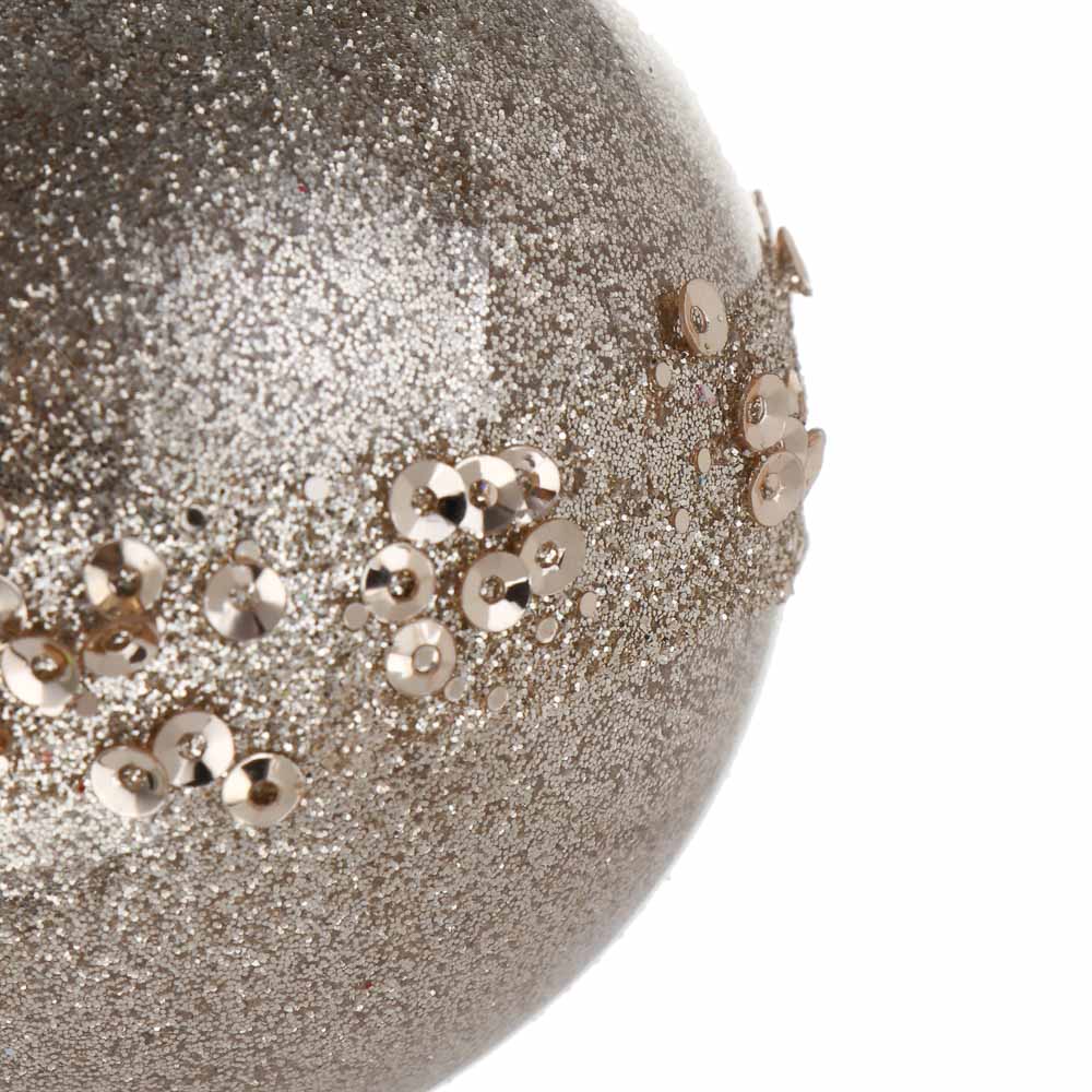 СНОУ БУМ Набор шаров 6 см, 6 шт, шампань, 2 вида, 26-178, арт.№ 373-595