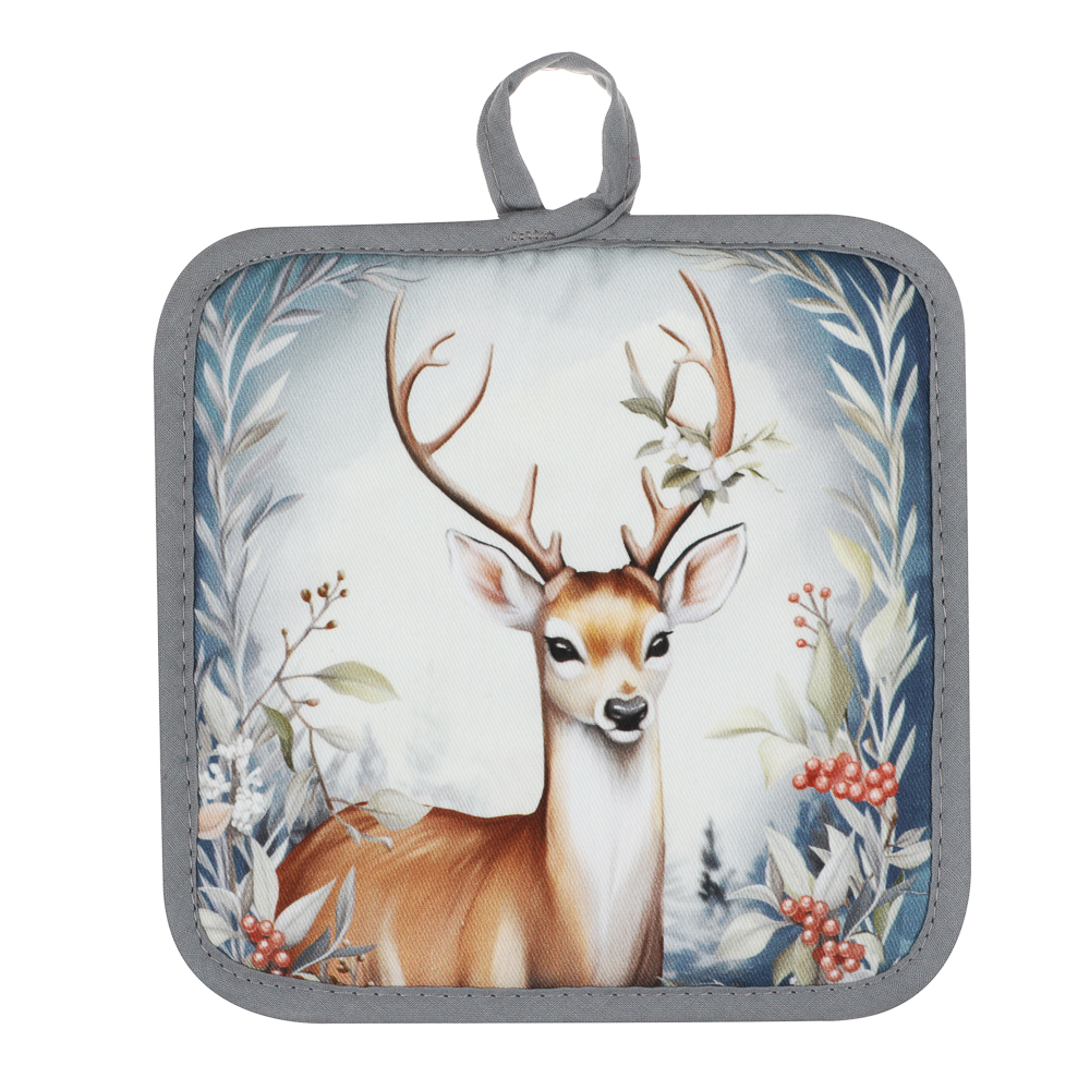 PROVANCE Нордик Прихватка, 18х18см, 100% хлопок, олень, арт.№ 492-287