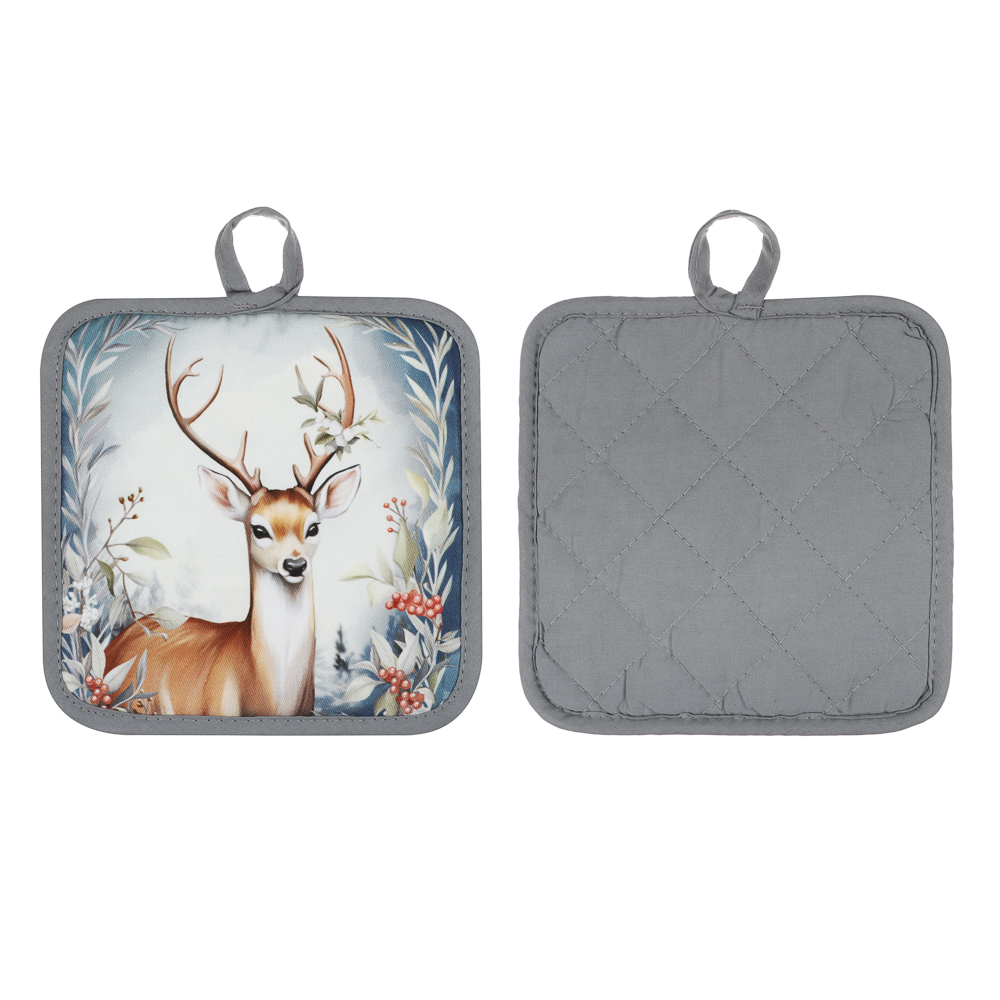 PROVANCE Нордик Прихватка, 18х18см, 100% хлопок, олень, арт.№ 492-287