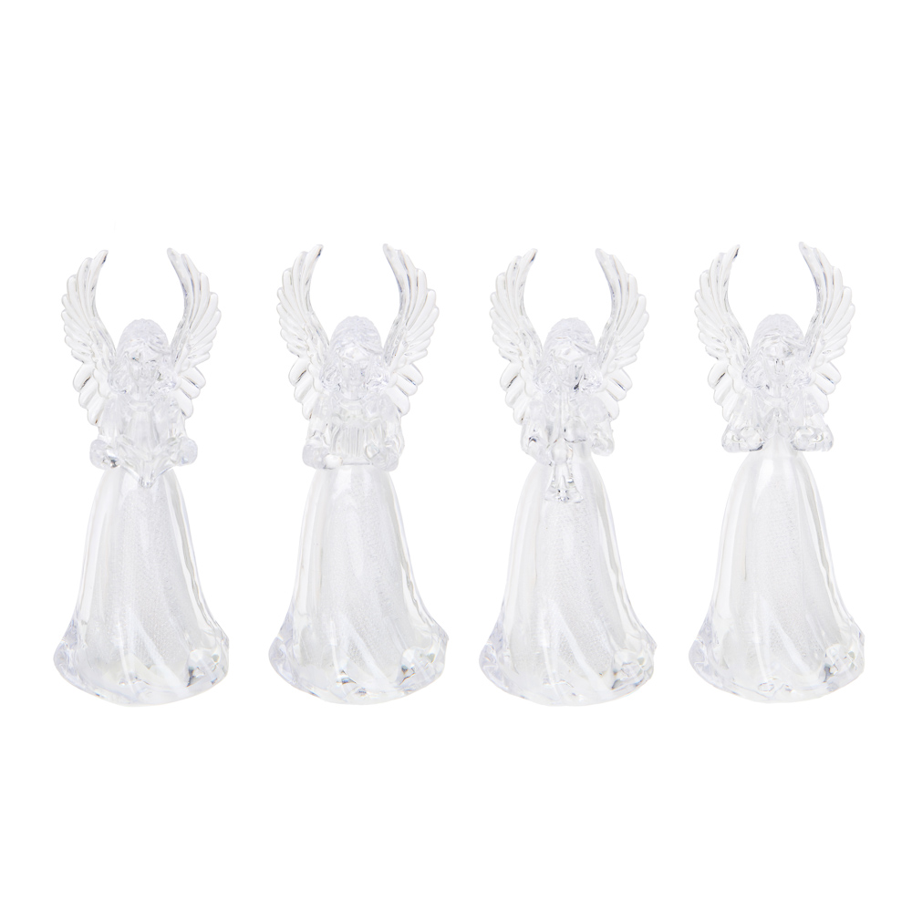 СНОУ БУМ Светильник декоративный LED в виде ангелочка, 5х11,5см, PS, 3хAG3, 1режим, мерцание, 4диз., арт.№ 185-120