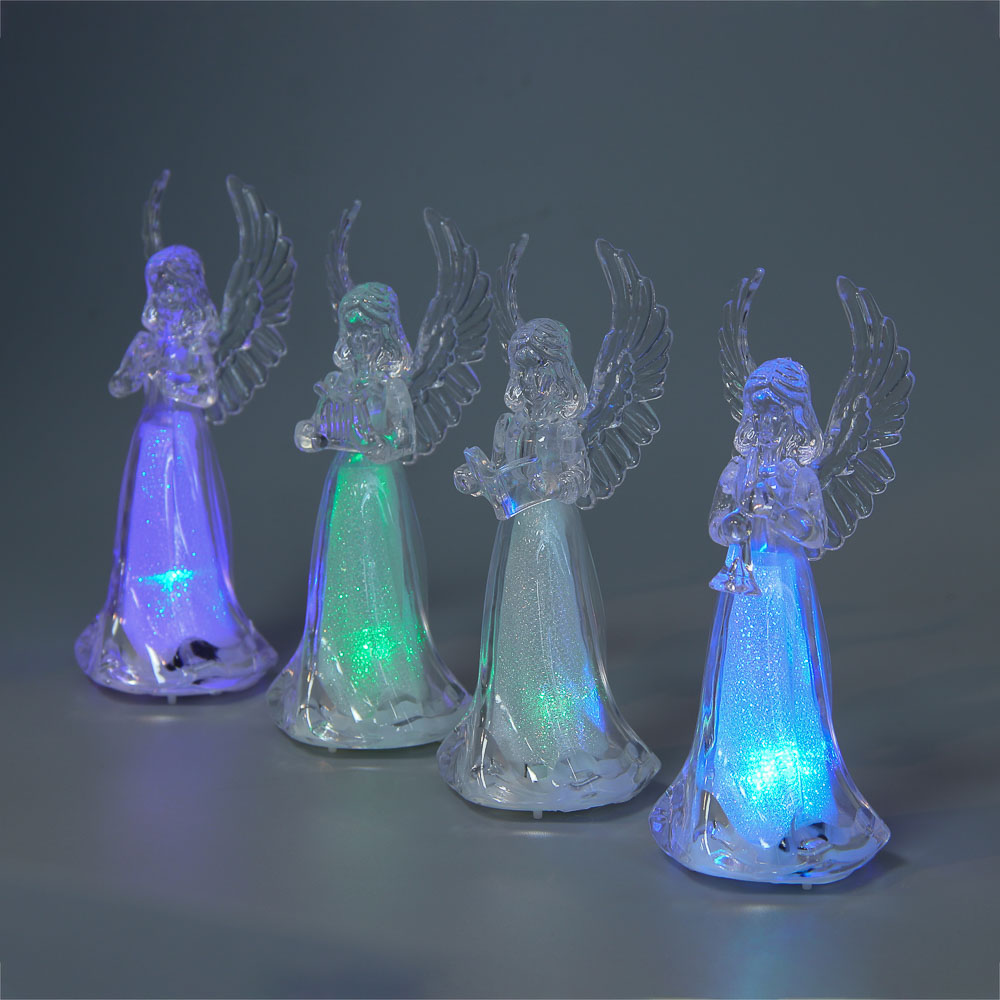 СНОУ БУМ Светильник декоративный LED в виде ангелочка, 5х11,5см, PS, 3хAG3, 1режим, мерцание, 4диз., арт.№ 185-120