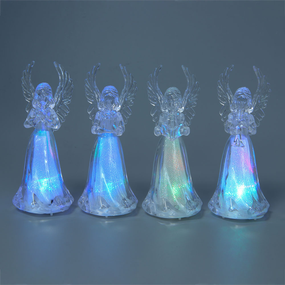 СНОУ БУМ Светильник декоративный LED в виде ангелочка, 5х11,5см, PS, 3хAG3, 1режим, мерцание, 4диз., арт.№ 185-120