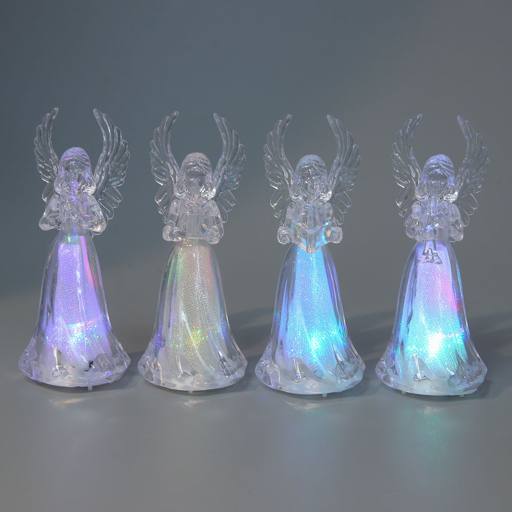 СНОУ БУМ Светильник декоративный LED в виде ангелочка, 5х11,5см, PS, 3хAG3, 1режим, мерцание, 4диз., арт.№ 185-120
