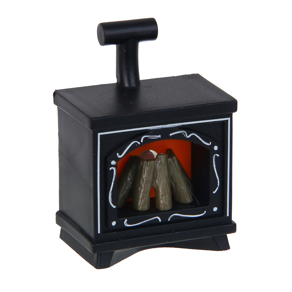 СНОУ БУМ Светильник декоративный LED в виде камина, 4,9x3,2х6,9см, PP, 3хAG10, 1 режим, 3 дизайна, арт.№ 392-096