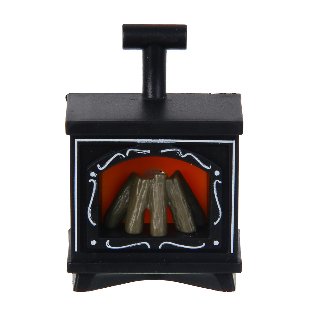 СНОУ БУМ Светильник декоративный LED в виде камина, 4,9x3,2х6,9см, PP, 3хAG10, 1 режим, 3 дизайна, арт.№ 392-096