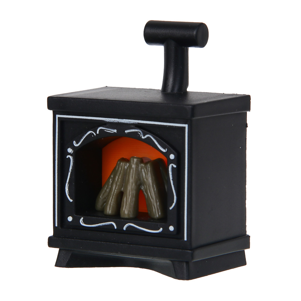 СНОУ БУМ Светильник декоративный LED в виде камина, 4,9x3,2х6,9см, PP, 3хAG10, 1 режим, 3 дизайна, арт.№ 392-096